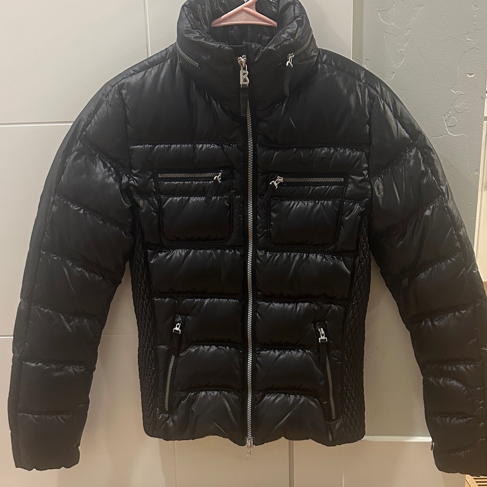 Bogner Black and Red interior Puffer ski Jacket like brand new!